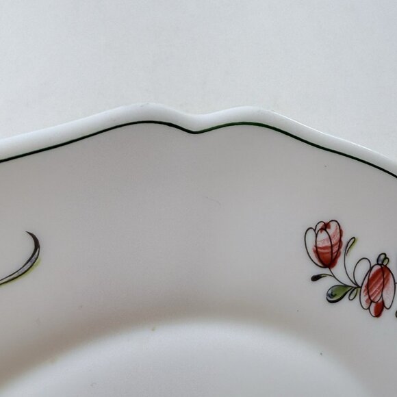 Vintage Arcopal France Provincial Dinner Plate 10” Flower Spring Summer Garden - Picture 11 of 12